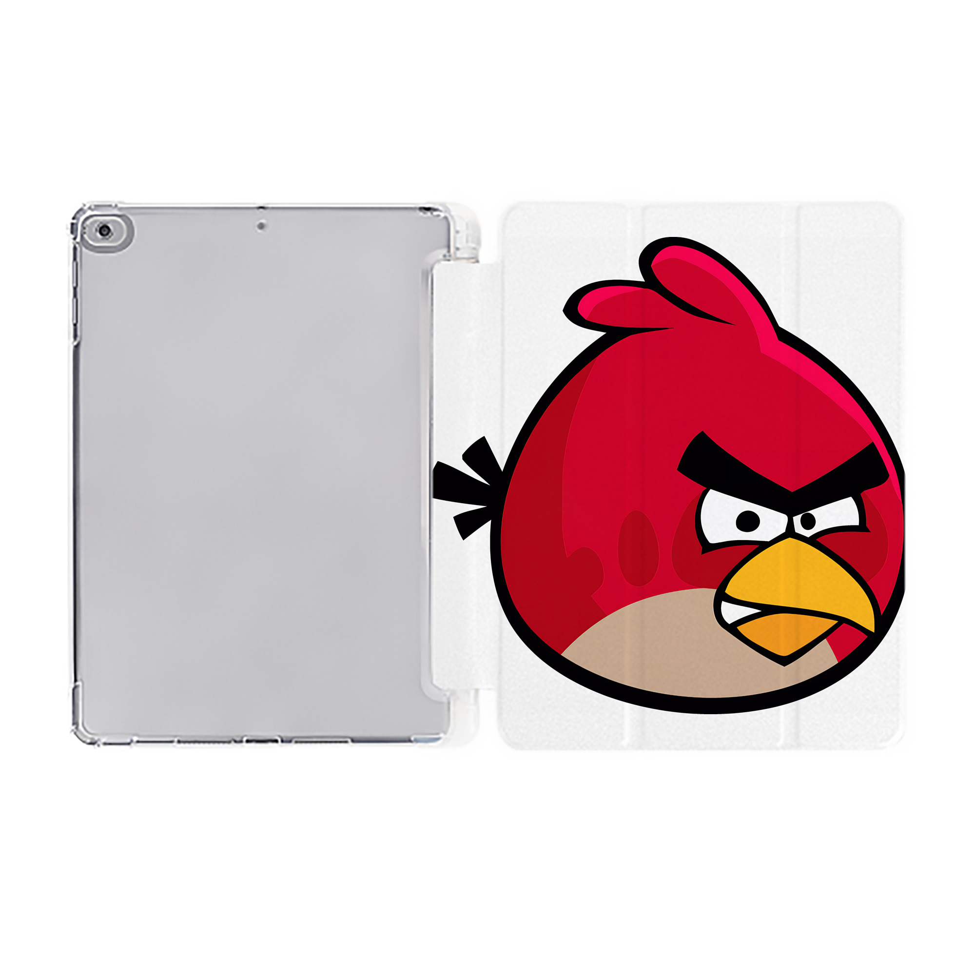 （画像用） Angry Birds アングリーバード IPad ケース ペン収納付き 三つ折りスタンド PUレザー×シリコン 対応機種9.5/10.5/10.9インチ